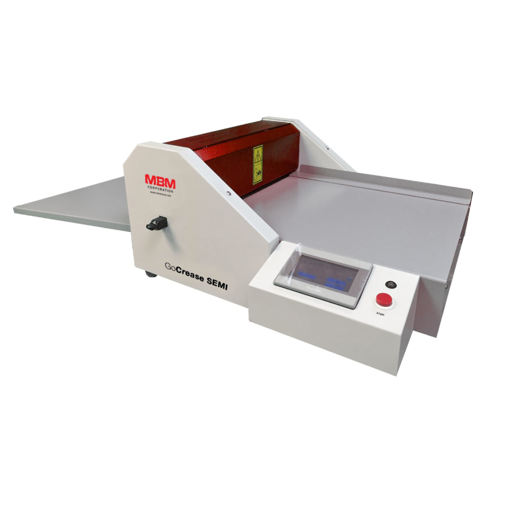 IDEAL MBM GoCrease SEMI Semi-Automatic Paper Creaser and Perforator Machine — 18in. Width, Programmable, Touchscreen Control, Digital Precision, Model# GoCrease SEMI